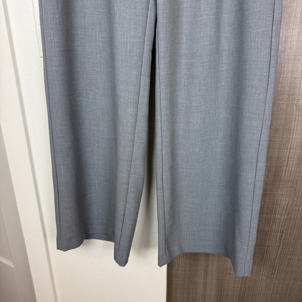 Abercrombie & Fitch Grey Tailored Wide Leg Trouser Pants Size Medium - Picture 5 of 10